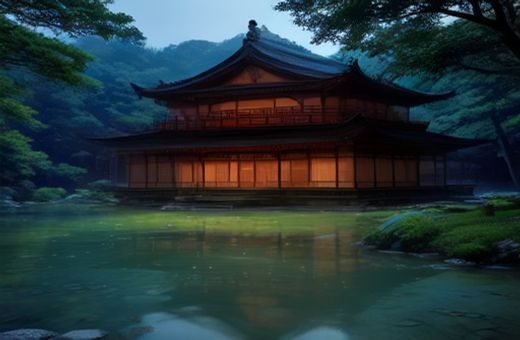 现代都市公寓楼道场景，温暖灯光照射下的走廊与紧闭的门扉，象征都市情感叙事中「隔壁」空间的私密性与日常性，画面构图精致